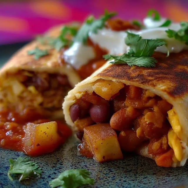 Breakfast Bean Burrito.
