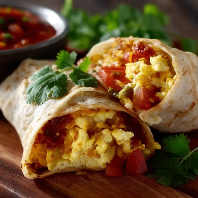 A la Mexicana Breakfast Burrito.